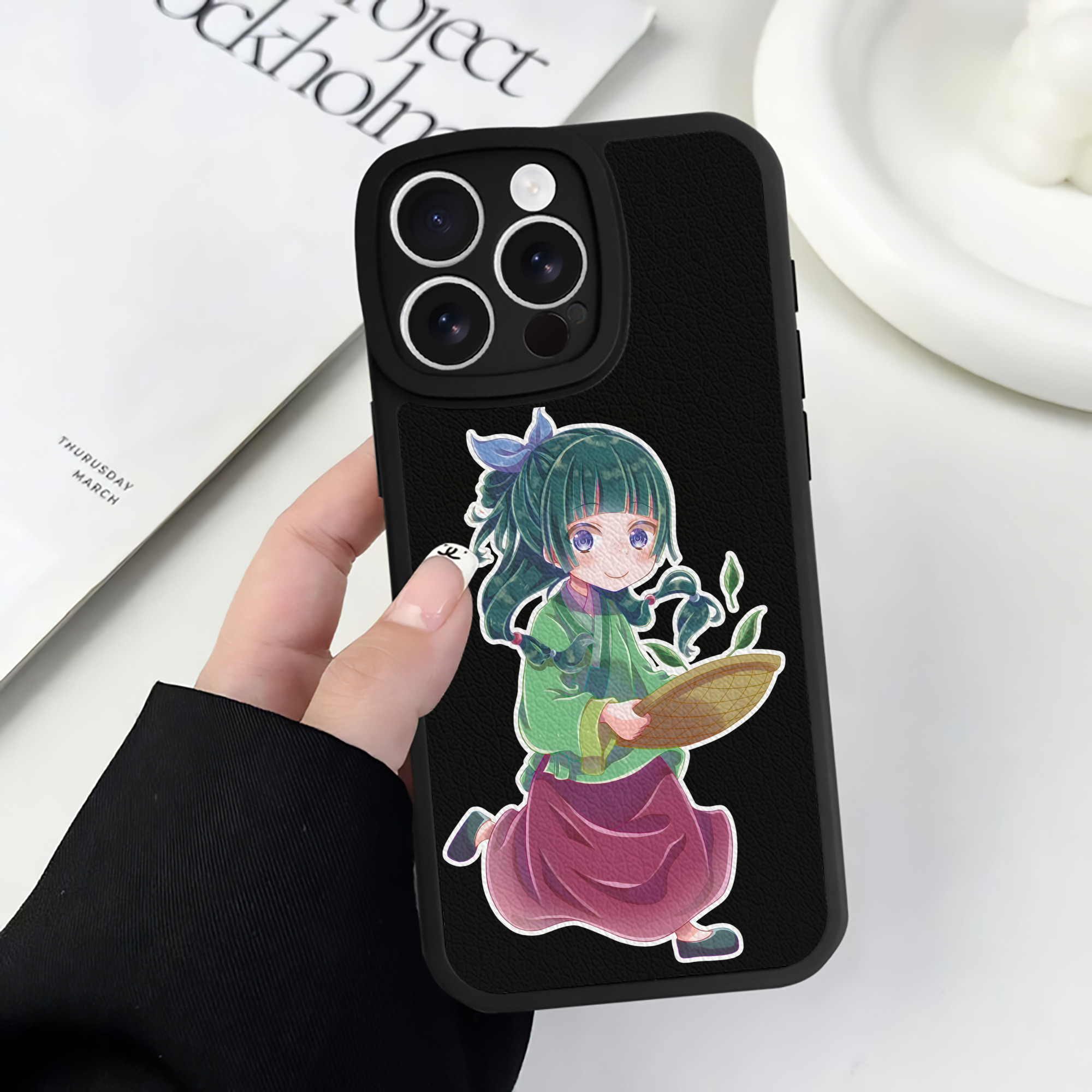 薬屋のひとりごと The Apothecary Diaries 【iPhone 16シリーズ対応】シリコンスマホケース（レザー調） 材質：シリコン